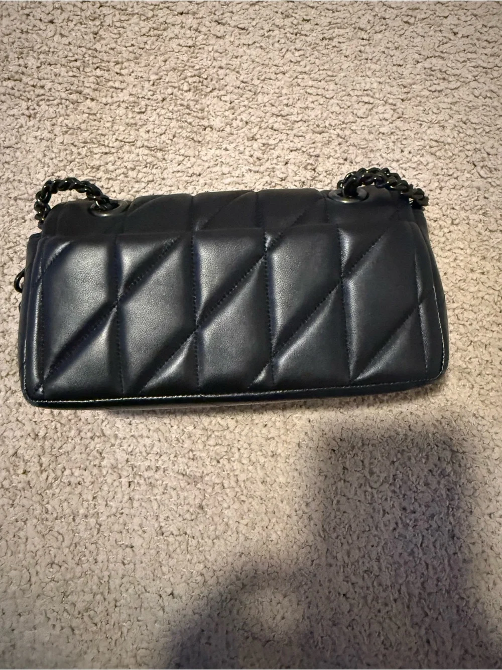 Coach Tabby 20 Quilted Leather Shoulder Bag – Black Hardware